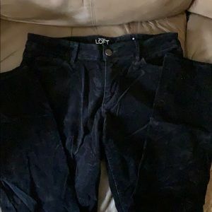 Loft Curvy 10 Skinny Black Cords